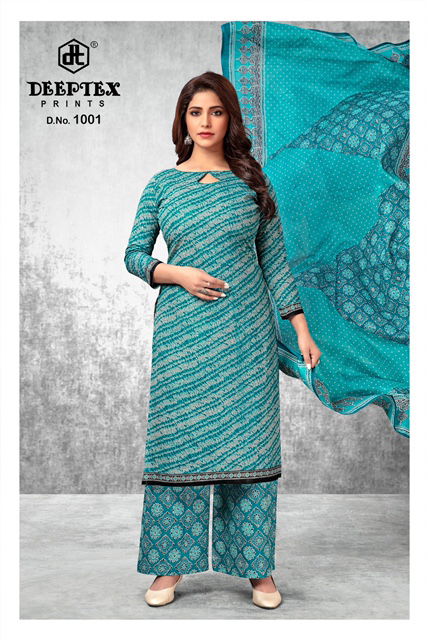 Deeptex Aaliza 3 Cotton Printed Casual Wear Dress Material Collection